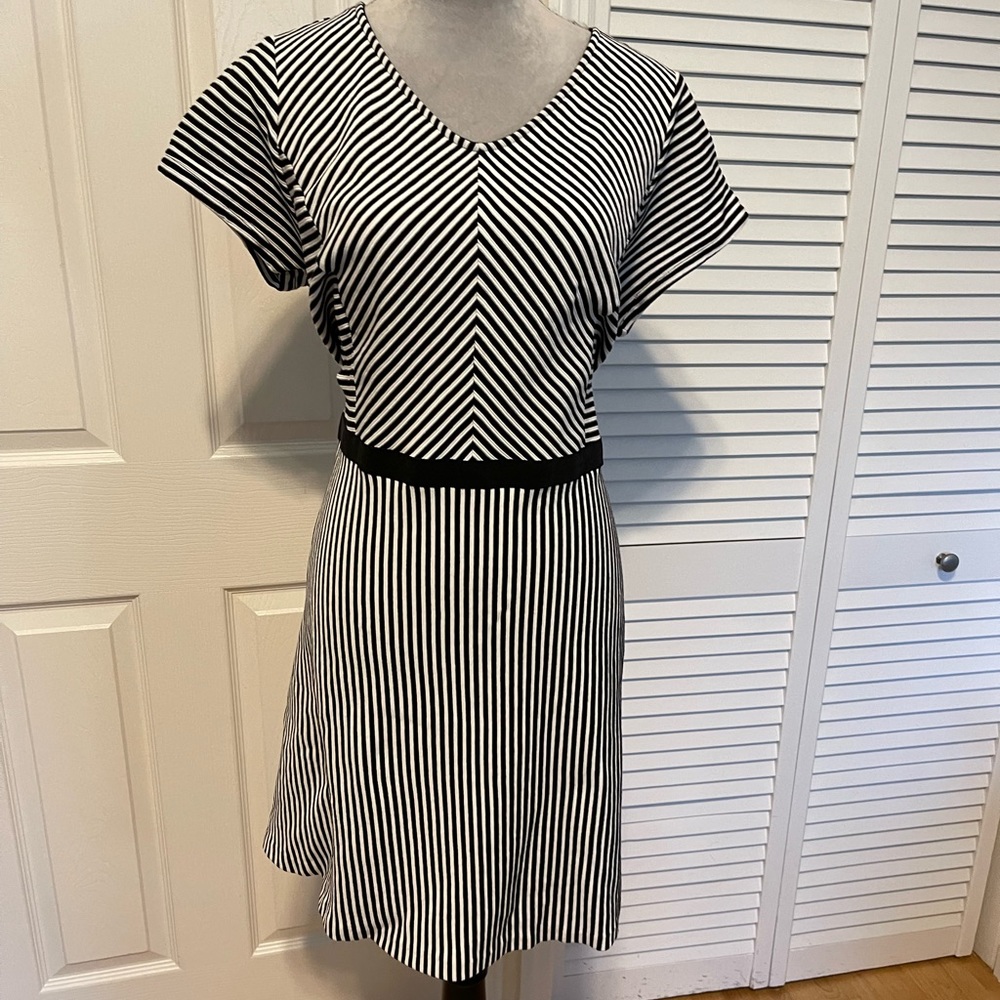 Isaac Mizrahi Live! Striped Dress XL